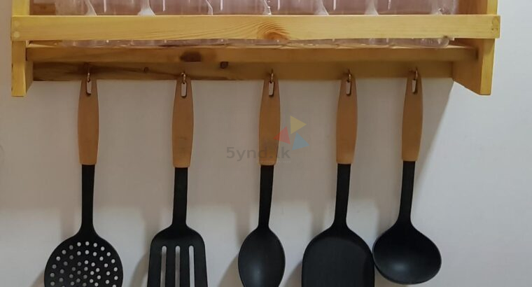 Wooden Kitchen Rack Large