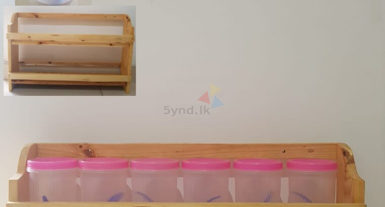 Wooden Kitchen Rack Large