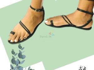 Anckle Wrap Woven Strap Sandal