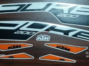 KTM Duke 200 Sticker – White